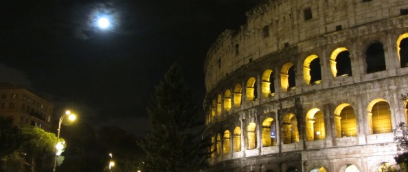 Rome Colosseo By Night